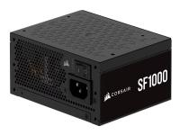 CORSAIR SF Series SF1000 - Nätaggregat (intern) - ATX12V 3.1/ EPS12V - 80 PLUS Platinum - AC 100-240 V - 1000 Watt - Europa