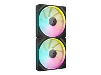 CORSAIR iCUE Link LX140 RGB - Lådfläkt - 140 mm - svart (paket om 2)