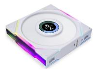 Lian Li UNI FAN TL LCD 120 - Lådfläkt - med LCD-skärm - 120 mm - vit