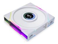 Lian Li UNI FAN TL LCD 120 Reverse Blade - Lådfläkt - med LCD-skärm - 120 mm - vit