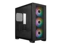 Cooler Master Elite 301 - MT - micro ATX - genomskinlig sidopanel (härdat glas) - ingen strömförsörjning (ATX) - svart - USB/ljud