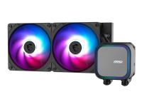 MSI MAG CORELIQUID A13 240 - Kylsystem med vätska till processorn - Elementstorlek: 240 mm - (för: LGA1150, LGA1151, LGA1155, LGA1156, LGA1200, LGA1700, LGA1851, AM5, AM4) - koppar - 120 mm