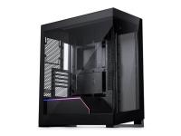 Phanteks NV series NV5 MKII - Mid tower - utökad ATX - genomskinlig sidopanel (härdat glas) - ingen strömförsörjning (ATX) - svart satäng - USB/ljud