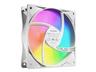 be quiet! LIGHT WINGS LX White (3-pack) - Chassi fläkt - 120mm - Vit med RGB-ljus - 25 dBA