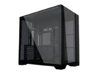 Lian Li O11 Vision Compact - Tower - utökad ATX - genomskinlig sidopanel (härdat glas) - ingen strömförsörjning - svart - USB/ljud