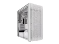 CORSAIR 9000D RGB AIRFLOW - Super full tower - SSI EEB - genomskinlig sidopanel (härdat glas) - ingen strömförsörjning (ATX) - vit - USB/ljud