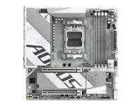 AORUS B850M ELITE WIFI6E ICE - Moderkort - micro ATX - Socket AM5 - AMD B850 Chipuppsättning - USB-C 3.2 Gen 2x2, USB-C 3.2 Gen2, USB 3.2 Gen 1, USB 3.2 Gen 2 - Bluetooth, 2.5 Gigabit LAN, Wi-Fi 6E - inbyggda grafiken (CPU krävs) - HD-ljud (8 kanaler)