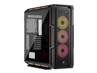 CORSAIR iCUE LINK 5000T LX RGB - Mid tower spel - utökad ATX - genomskinlig sidopanel (härdat glas) - ingen strömförsörjning (ATX) - svart - USB/ljud