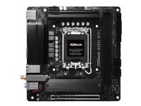 ASRock B860I WiFi - Moderkort - mini ITX - LGA1851-uttag - B860 Chipuppsättning - USB-C 3.2 Gen 2x2, USB-C 3.2 Gen2, USB 3.2 Gen 2, USB 3.2 Gen 1 - 2.5 Gigabit LAN, Wi-Fi 6E, Bluetooth - inbyggda grafiken (CPU krävs) - HD-ljud (8 kanaler)