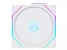 Lian Li UNI FAN TL LCD Wireless 120 Reverse Blade - Lådfläkt - 120 mm - vit
