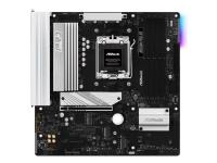 ASRock B850M PRO RS - Moderkort - micro ATX - Socket AM5 - AMD B850 Chipuppsättning - USB-C 3.2 Gen2, USB-C 3.2 Gen 1, USB 3.2 Gen 2, USB 3.2 Gen 1 - 2.5 Gigabit LAN - inbyggda grafiken (CPU krävs) - HD-ljud (8 kanaler)