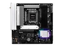 ASRock B860M Pro RS WiFi - Moderkort - micro ATX - LGA1851-uttag - B860 Chipuppsättning - USB-C 3.2 Gen 2x2, USB 3.2 Gen 1, USB-C 3.2 Gen 1 - 2.5 Gigabit LAN, Bluetooth, Wi-Fi 6E - inbyggda grafiken (CPU krävs) - HD-ljud (8 kanaler)