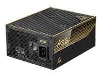 MSI MEG Ai1600T PCIE5 - Nätaggregat (intern) - ATX12V 3.1/ EPS12V - 80 PLUS Platinum - Cybenetics Titanium - AC 100-240 V - 1600 Watt - interleaved PFC
