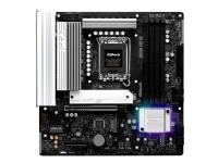 ASRock B860M Pro RS - Moderkort - micro ATX - LGA1851-uttag - B860 Chipuppsättning - USB-C 3.2 Gen 2x2, USB 3.2 Gen 1, USB-C 3.2 Gen 1 - 2.5 Gigabit LAN - inbyggda grafiken (CPU krävs) - HD-ljud (8 kanaler)