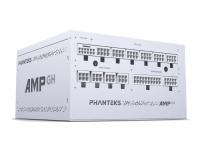 Phanteks AMP GH 1000 - Nätaggregat (intern) - helt modulär - ATX12V 3.1 - 80 PLUS Platinum - AC 100-240 V - 1000 Watt - Europa - vit