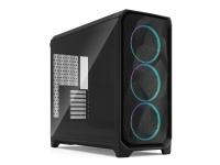 Fractal Design Meshify 3 XL - FT - utökad ATX - genomskinlig sidopanel (härdat glas) - ingen strömförsörjning (ATX) - svart TG ljus ton - USB/ljud