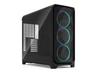 Fractal Design Meshify 3 XL - FT - utökad ATX - genomskinlig sidopanel (härdat glas) - ingen strömförsörjning (ATX) - svart TG ljus ton - USB/ljud