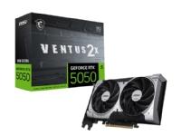 MSI GEFORCE RTX 5050 8G VENTUS 2X OC, GeForce RTX 5050, 8 GB, GDDR6, 128 bit, 7680 x 4320 pixlar, PCI Express x16 5.0
