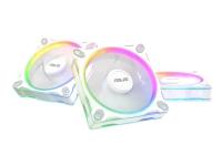ASUS Prime MR120 - Lådfläkt - 120 mm - vit (paket om 3)