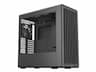 HAVN BF 360 Flow - Mid tower spel - utökad ATX - genomskinlig sidopanel (härdat glas) - ingen strömförsörjning (ATX) - svart - USB/Audio/Mic
