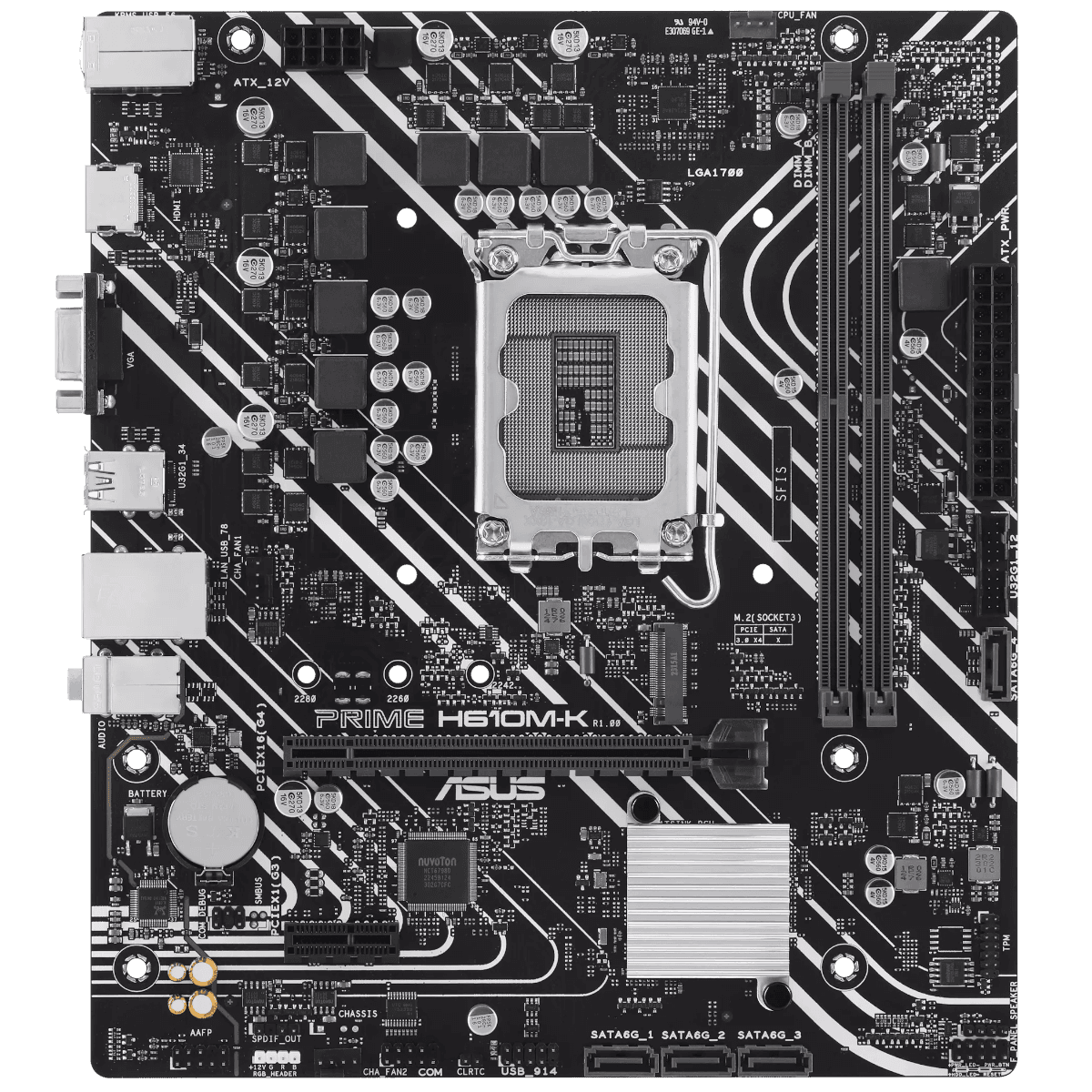 ASUS PRIME H610M-K DDR5 Bundkort