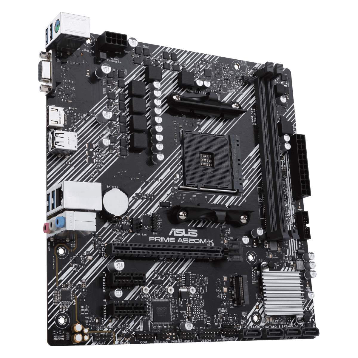 ASUS PRIME A520M-K DDR4 Moderkort (Utan Wifi)