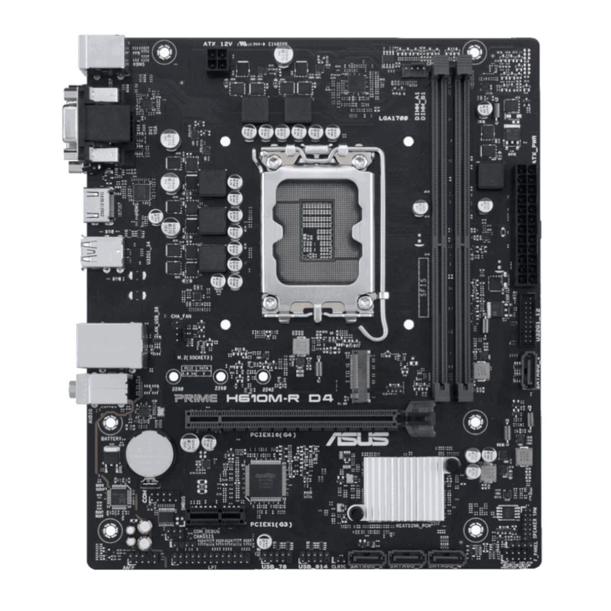 ASUS PRIME H610M-R D4 Moderkort (Utan WIFI)