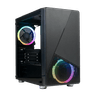 AZZA Noir - MDT - micro ATX - Chassi - Tower - Svart