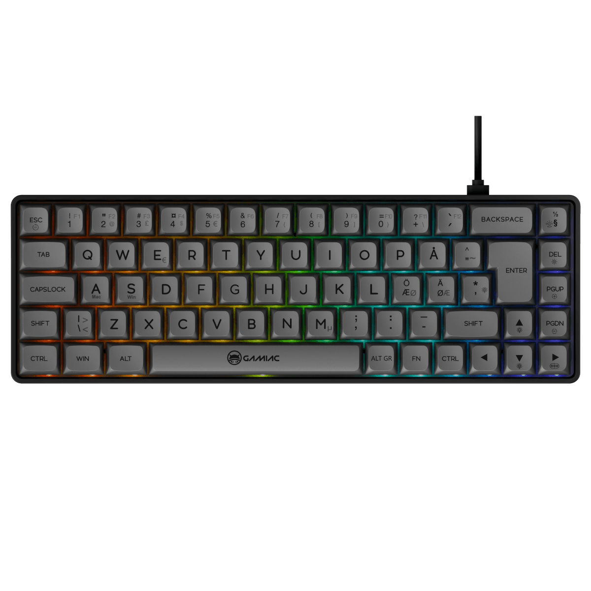 Gamiac TKL69G Black/Grey Tastatur - Kailh Blue