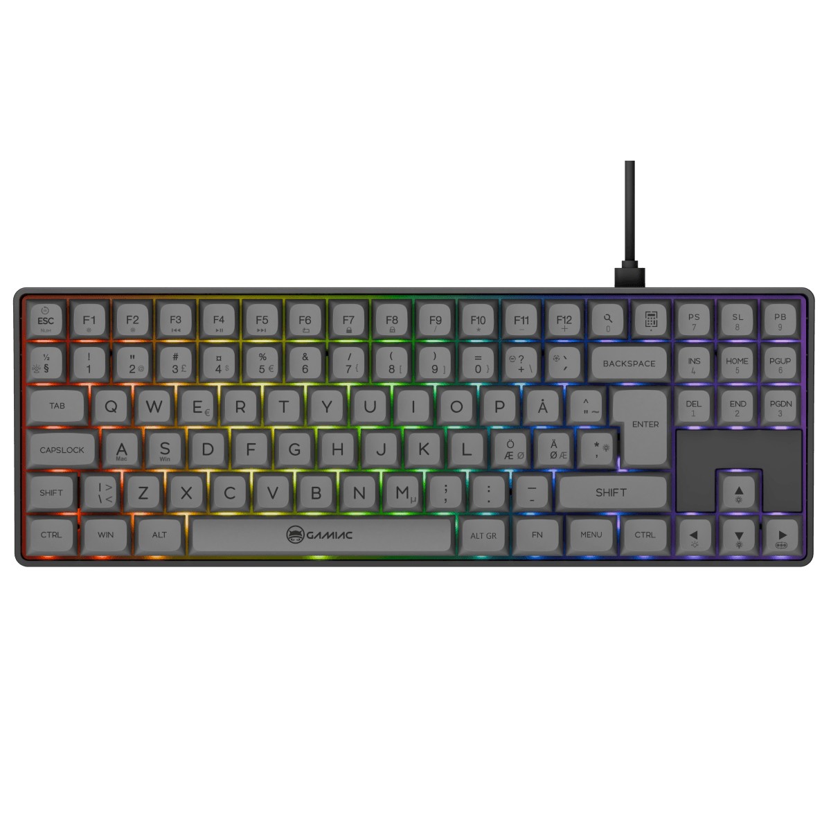 Gamiac TKL90G Grey/Black TKL - Kailh Red