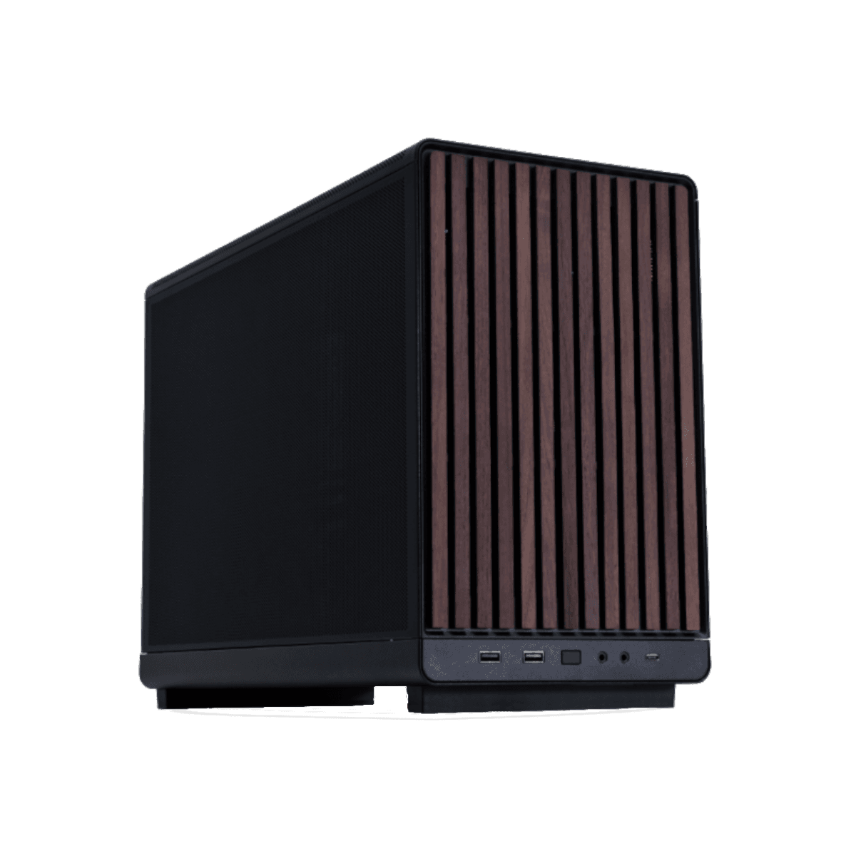 Lian Li A3- mATX-WD (svart/walnut)