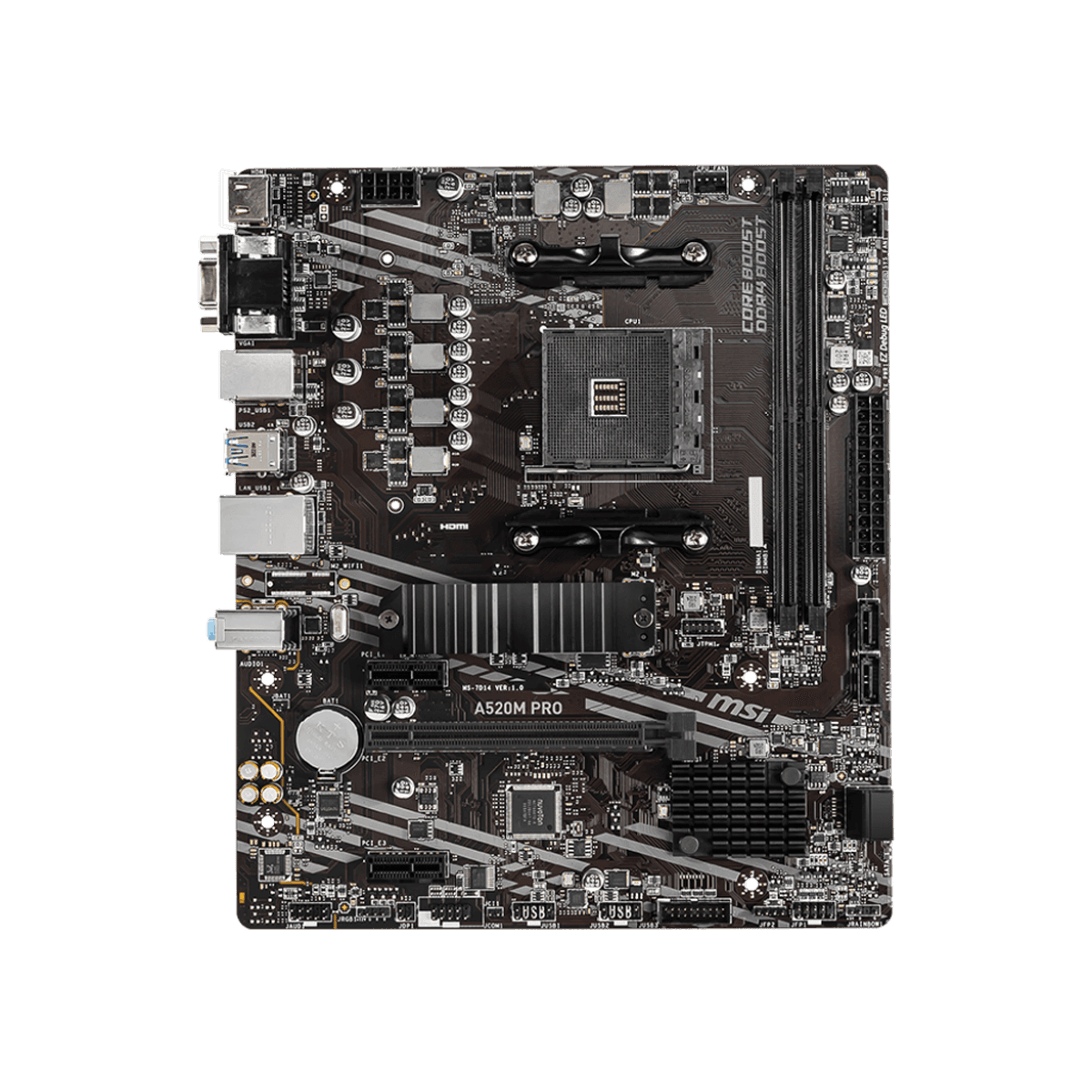 MSI A520M-A PRO DDR4 Moderkort (Utan WIFI)
