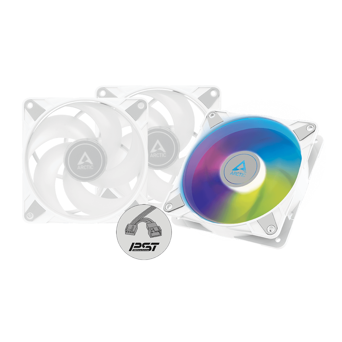 P12 Arctic PWM PST A-RGB White 3 Pack