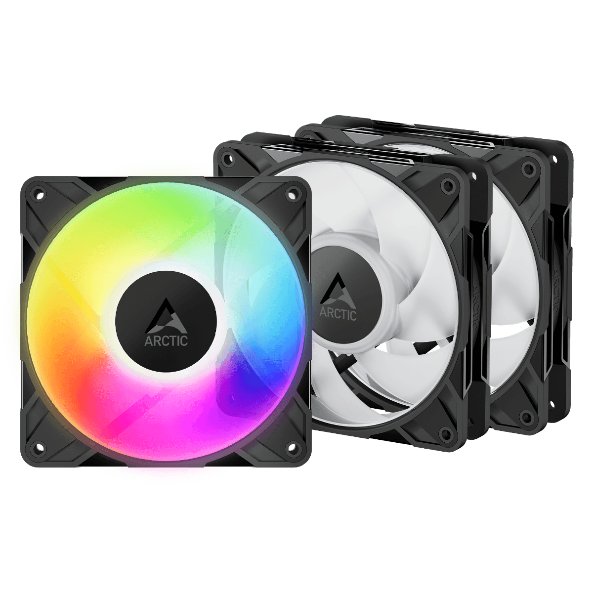 Arctic P12 PRO A-RGB PWM PST Black Fans - 3 Pack