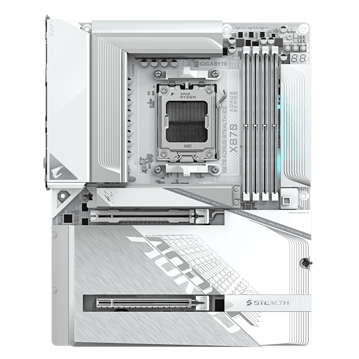 Gigabyte X870 A STEALTH ICE WIFI Moderkort
