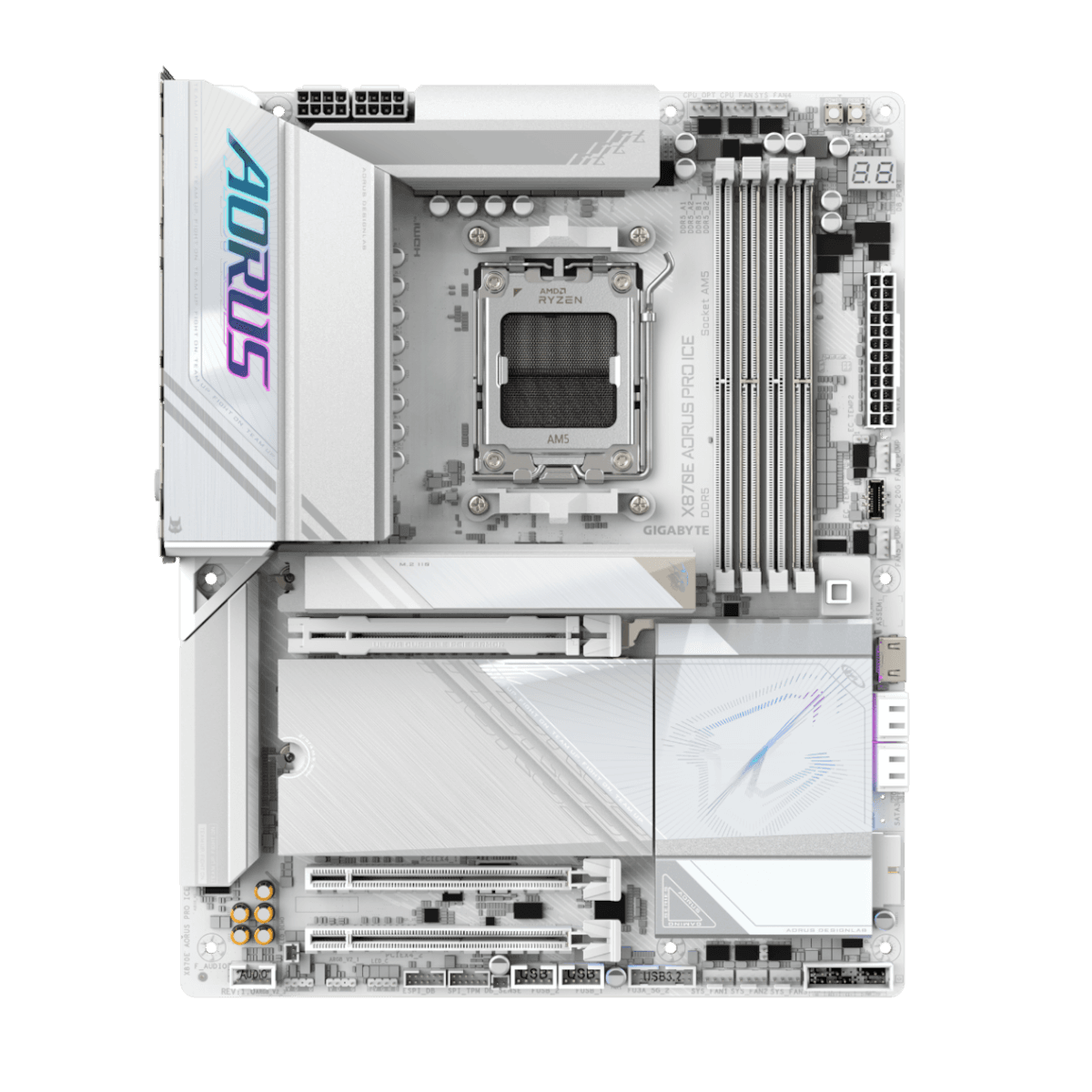 Gigabyte X870E AORUS Pro Ice WIFI Moderkort