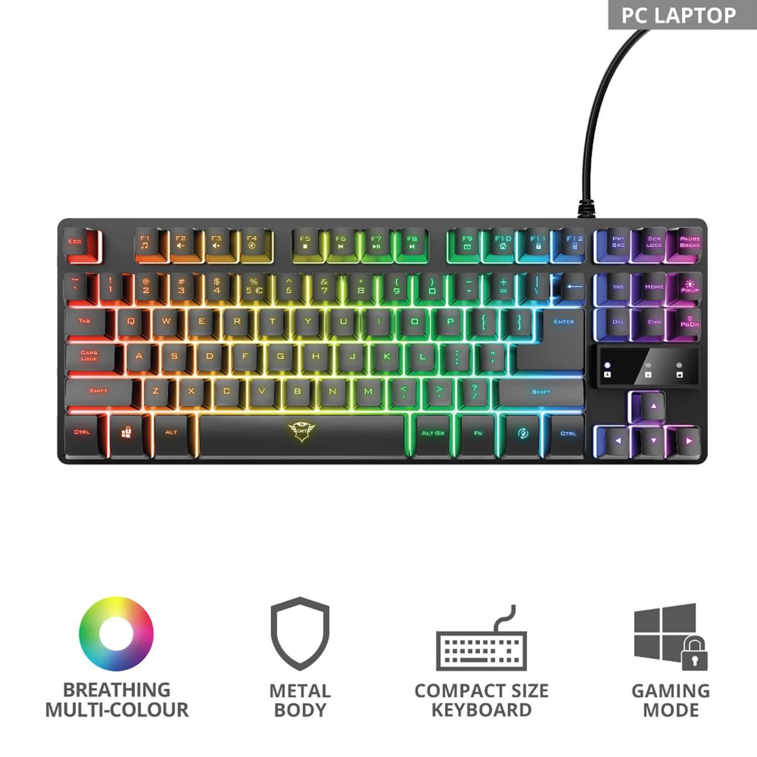Trust Gxt833 Thado Tkl Keyboard Nd - Black