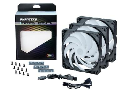 Phanteks SK 140 DRGB PWM fläkt 3 Pack