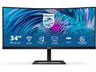 34" Philips E-Line 346E2CUAE - 3440x1440 - 100Hz - VA - 65W USB HUB - Curved
