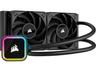 CORSAIR iCUE H100i RGB ELITE - Kylsystem med vätska till processorn - Elementstorlek: 240 mm - (för: LGA1156, LGA1155, LGA2011, LGA1150, LGA2011-3, LGA1151, AM4, LGA2066, sTRX4, LGA1200, LGA1700) - 120 mm