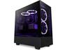 NZXT H series H5 Elite - Mid tower - utökad ATX - genomskinlig sidopanel (härdat glas) - ingen strömförsörjning - svart - USB/ljud