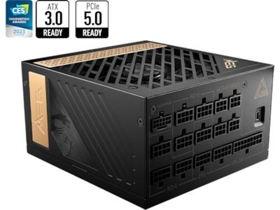 MSI MEG Ai1300P PCIE5 - Nätaggregat (intern) - ATX12V / EPS12V - 80 PLUS Platinum - AC 100-240 V - 1300 Watt - aktive PFC