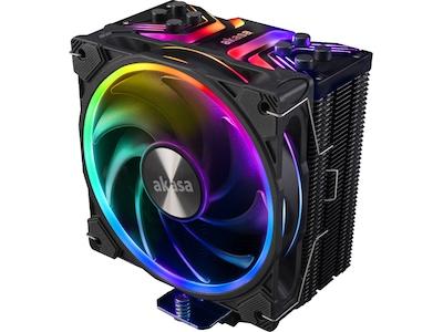 Akasa Soho H4 Plus - Processorkylare - (för: AM4, LGA1200, LGA1700, AM5, LGA115x Socket, LGA20XX) - värmerör av koppar med aluminiumflänsar - 120 mm