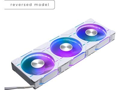 Phanteks PH-F120D30 - Lådfläkt - omvänt - 120 mm - vit (paket om 3)