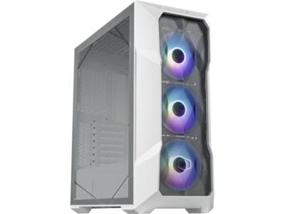 Cooler Master MasterBox TD500 Mesh V2 - Mid tower - SSI CEB - genomskinlig sidopanel (härdat glas) - ingen strömförsörjning (ATX) - vit - USB/ljud