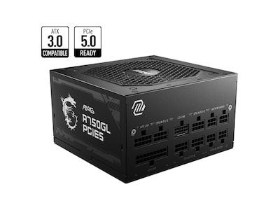 MSI MAG A750GL PCIE5 - Nätaggregat (intern) - ATX12V 3.0/ EPS12V - 80 PLUS Gold - AC 100-240 V - 750 Watt - aktive PFC