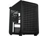 Cooler Master Qube 500 FLATPACK - Black & White Edition - mid tower - utökad ATX - genomskinlig sidopanel (härdat glas) - ingen strömförsörjning (ATX / SFX / SFX-L) - svart och vit - USB/ljud