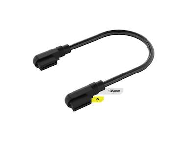 Corsair iCUE Link Kabel 2x 135mm /m Slim 90° (svart)