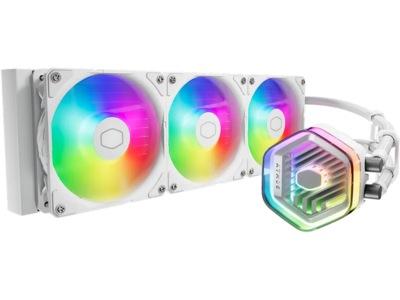Cooler Master MasterLiquid 360 Atmos ARGB - Kylsystem med vätska till processorn - Elementstorlek: 360 mm - (för: LGA1700, LGA1200, LGA1151, LGA1150, LGA1155, LGA1156, AM4, AM5) - 120 mm - vit