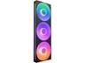 NZXT F Series F360 RGB Core - Fläktenhet med enkel ram - 360mm - 120 mm - mattsvart